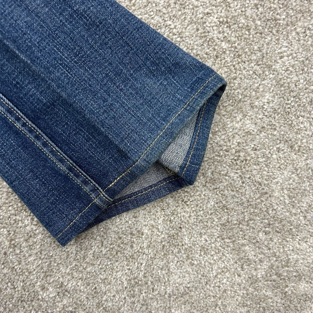 True Religion USA Straight Cut Blue Denim Jeans Men's Size 34 Hip Hop READ - Picture 12 of 13